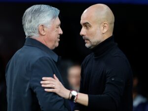Read more about the article Real Madrid legend Ancelotti rivals Barcelona great Guardiola for Italy job