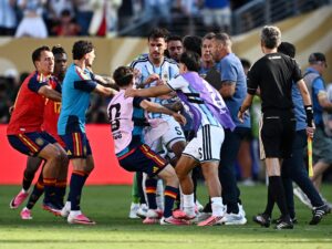Read more about the article FIFA charges Argentina after World Cup final brawl with Spain