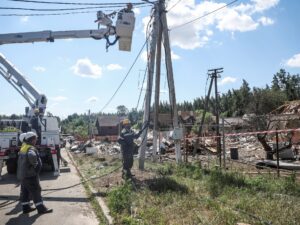 Read more about the article At least 11 killed in Ukrainian and Russian strikes as holiday camp hit