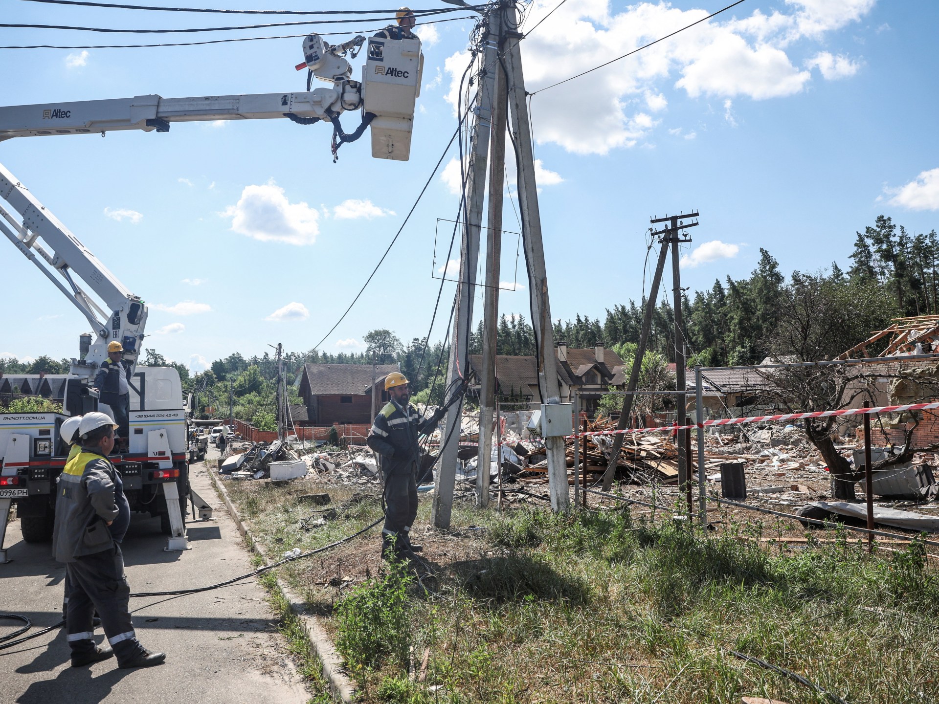 You are currently viewing At least 11 killed in Ukrainian and Russian strikes as holiday camp hit