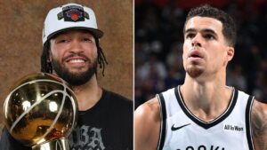 Read more about the article Michael Porter Jr. waits at guest list as Knicks’ Brunson walks in