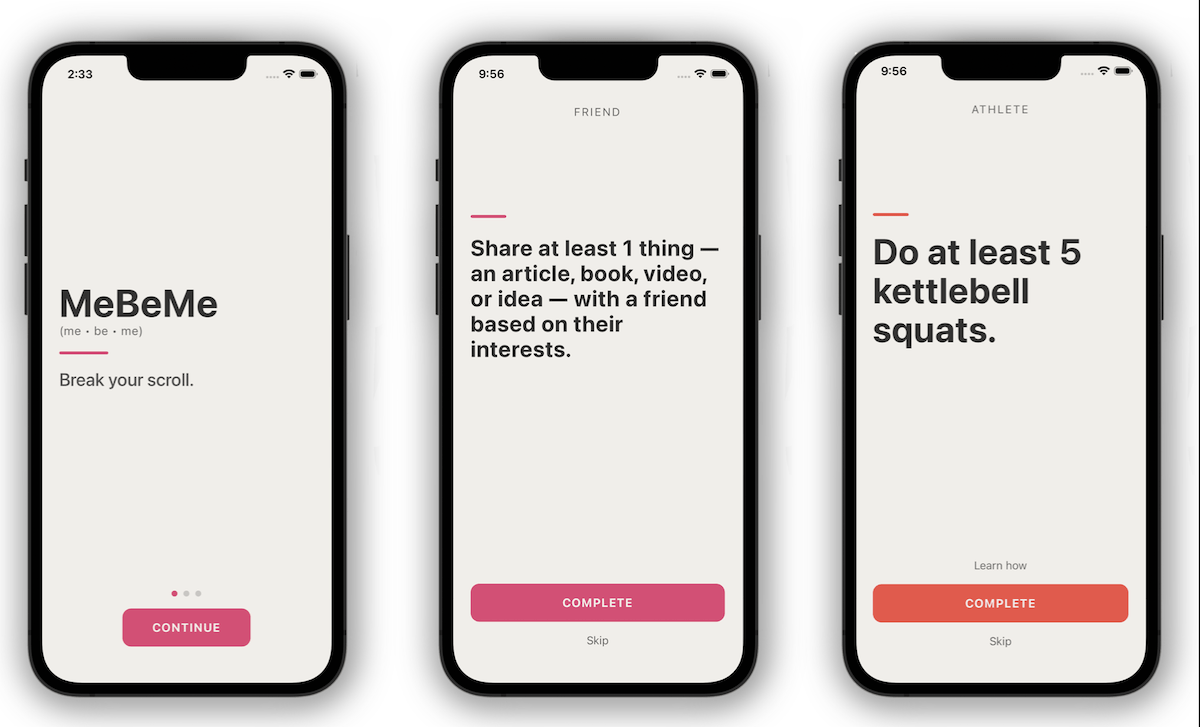 You are currently viewing MeBeMe’s new ‘interrupter’ app helps you become your best self instead of doomscrolling 