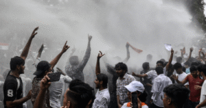 Read more about the article Water cannon deployed at India education system protests | Protests