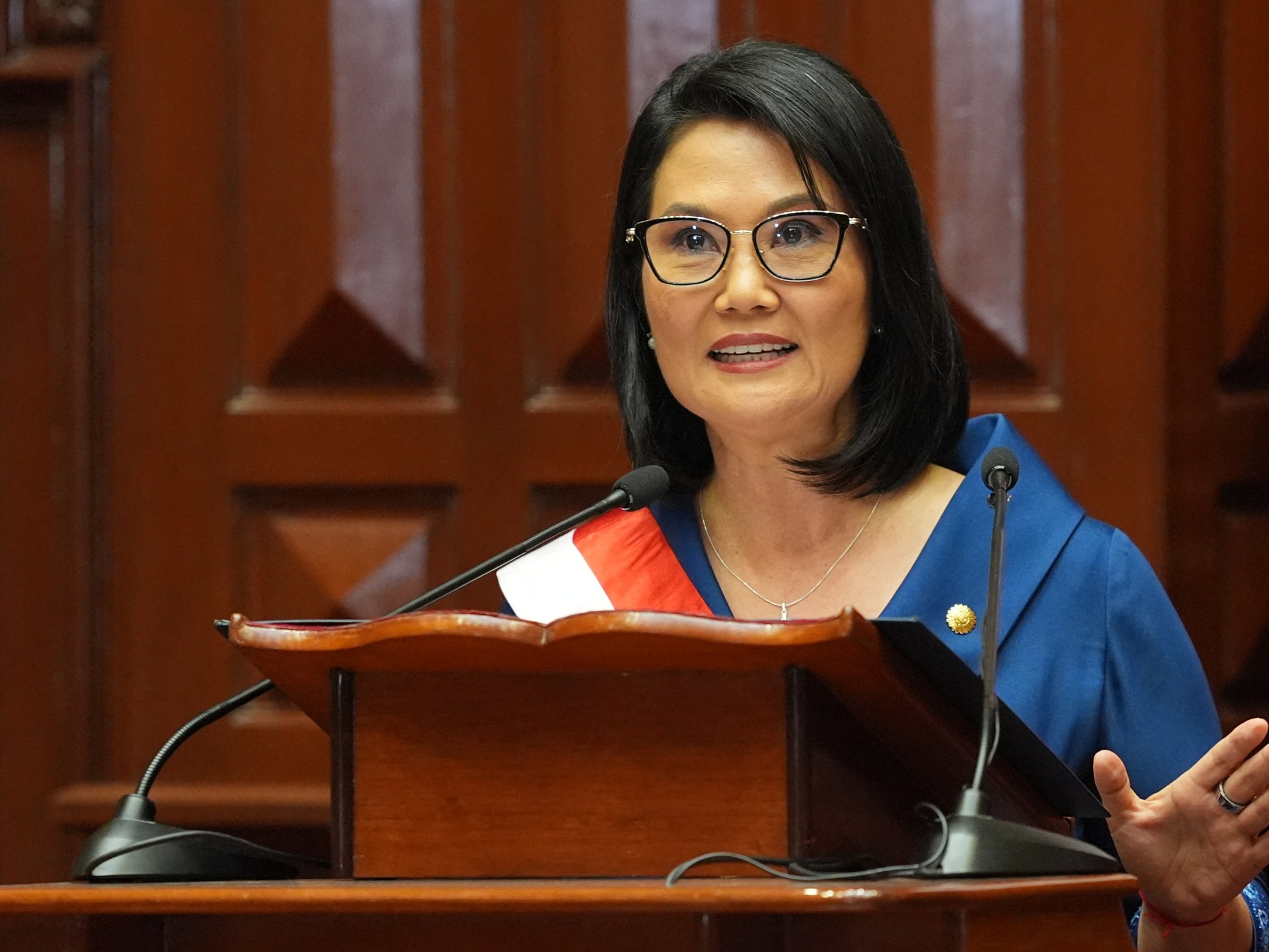You are currently viewing Keiko Fujimori sworn in as Peru president after narrow election win