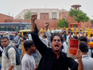 Read more about the article ‘Now or never’: Students defy Delhi lockdown to march on India’s parliament