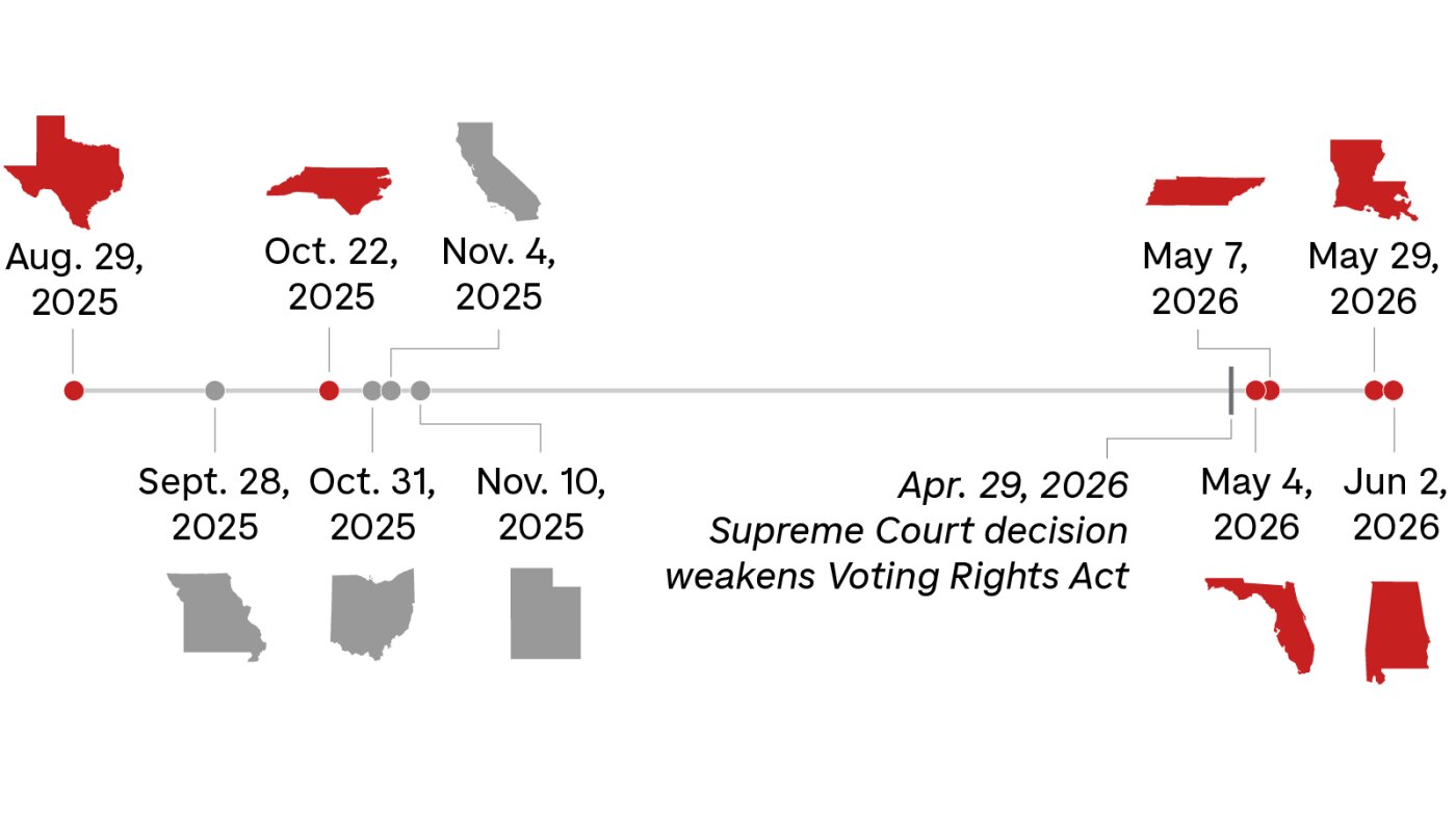 You are currently viewing GOP redistricting has divided Black areas in these 6 states : NPR