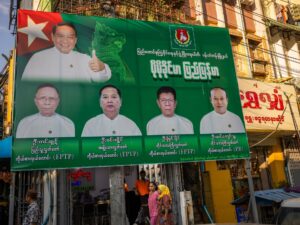 Read more about the article Myanmar court sentences activists to 37 years over election protest