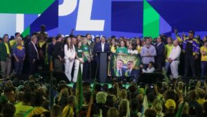 Read more about the article Flavio Bolsonaro launches Brazil presidential bid with Milei support | Elections News