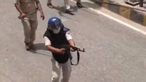 Read more about the article India suspends police officer for firing AK-47 at student protesters | Education