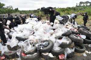Read more about the article Liberia burns 4.2 metric tonnes of cocaine after record drug seizure | Police