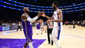 Read more about the article The 76ers jump to betting favorite out East after LeBron James takes his talents to Philadelphia