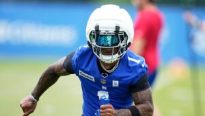 Read more about the article Malik Nabers returns to practice after ACL and meniscus tear surgery