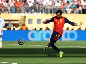 Read more about the article Spain battle past 10-man Argentina 1-0 in extra-time to win 2026 World Cup